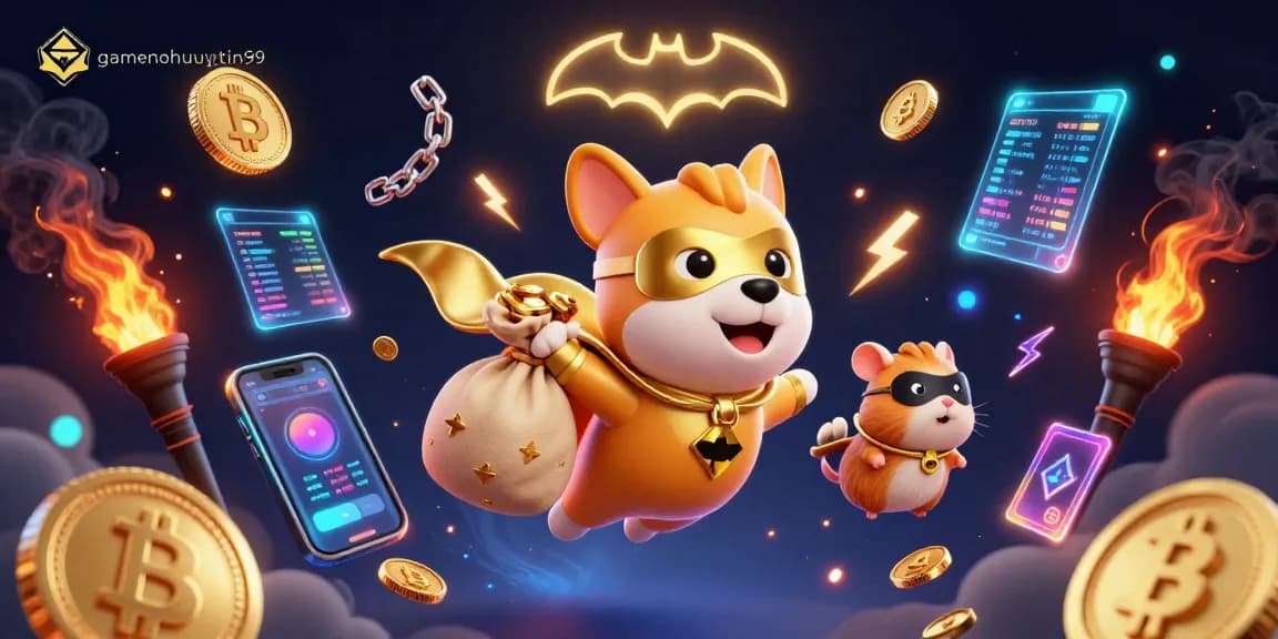Join gamenohuuytin99's thrilling adventures with a superhero dog flying through a vibrant casino scene.