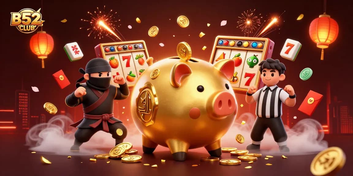 Engage in thrilling gameplay at B52CLUB with winning slots and vibrant casino elements.