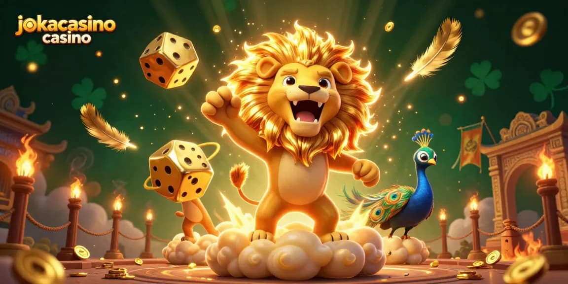 Win big at jokacasino casino with this vibrant illustration of animated high-stakes gaming.