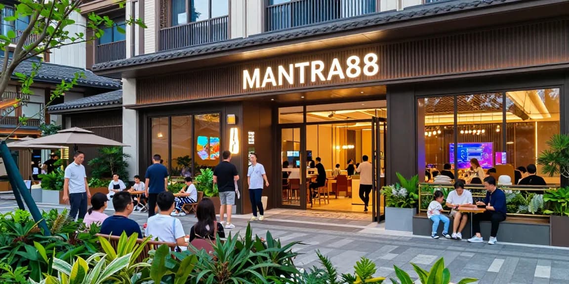Explore mantra88 login at MANTRA88, a modern entertainment hub with vibrant architecture and lively atmosphere.