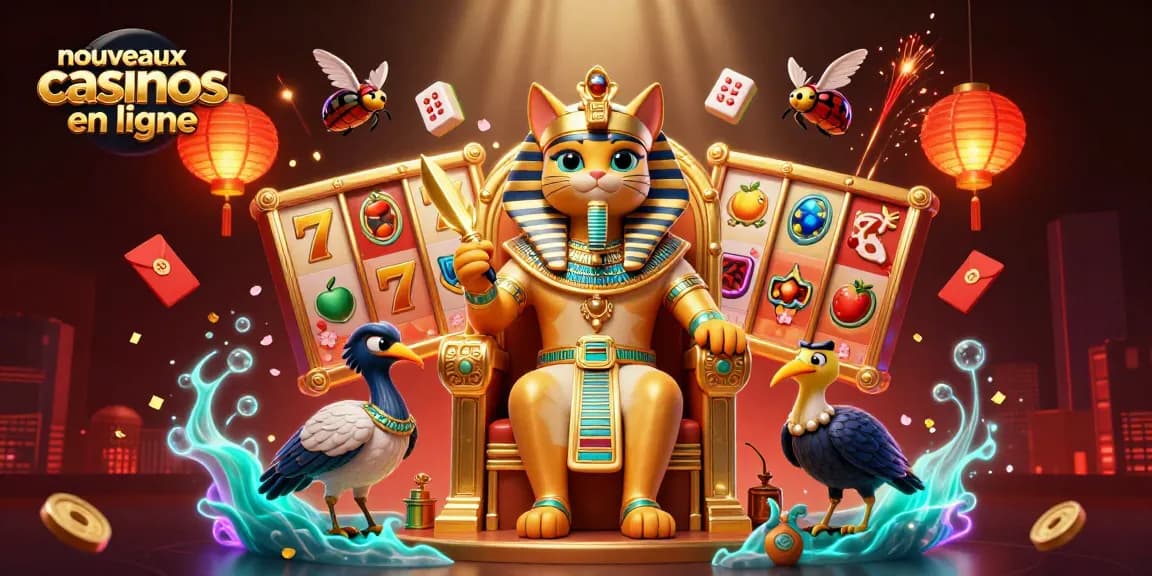 Découvrez les nouveaux casinos en ligne avec un chat pharaon et des éléments de jeux dynamiques.