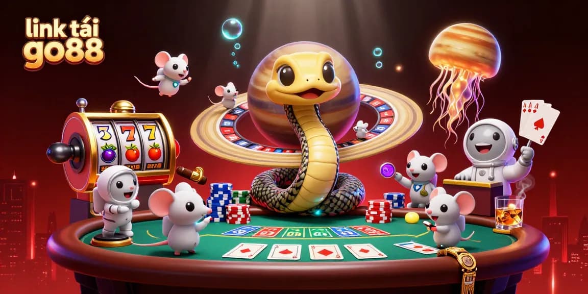 Join the excitement with link tải go88 as tiny astronaut mice place bets on a cosmic roulette.
