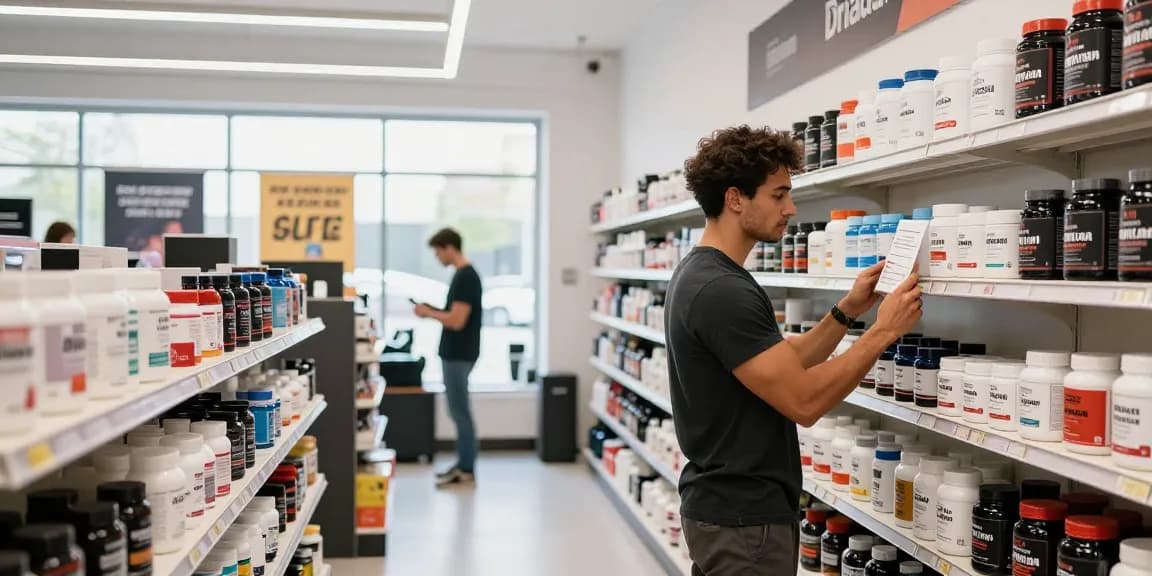 Driada Shop showcasing quality anabolic steroids and wellness products in a bright e-commerce retail environment.