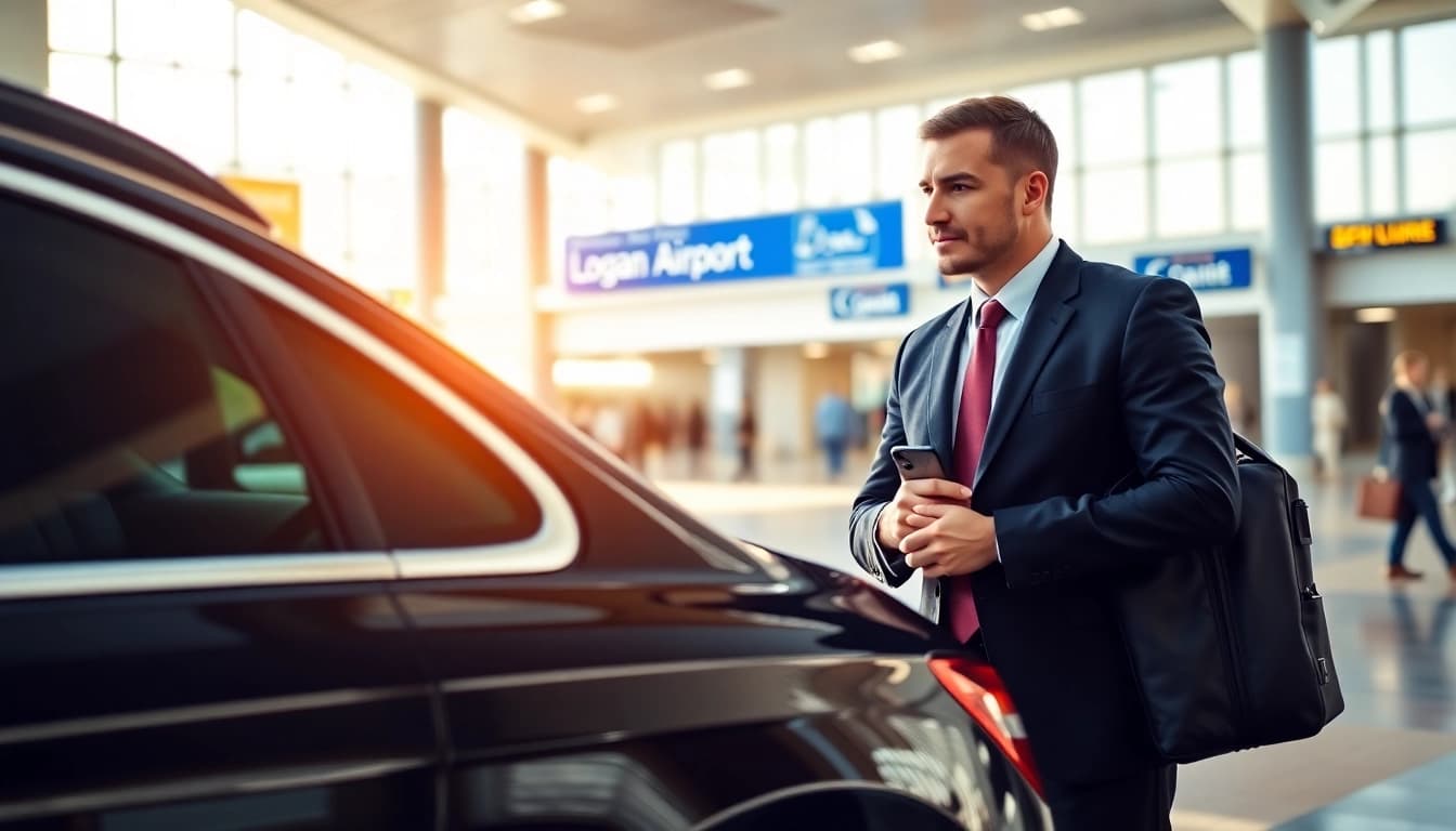 Experience the luxury of Boston Logan airport car service with professional chauffeur assistance.