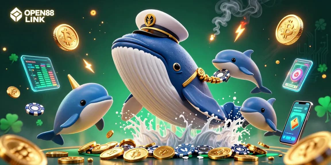 Engage in thrilling games with OPEN88 LINK, showcasing a vibrant 3D casino scene.