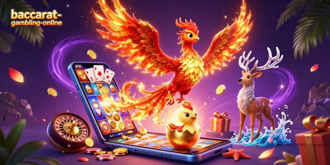 Experience thrilling baccarat-gambling-online moments with excitement and strategy in a vibrant casino scene.