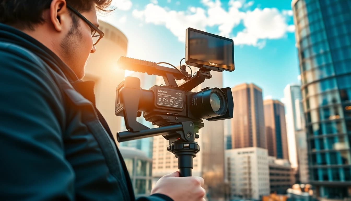 Experience the art of video production Edmonton with a dynamic film crew in action.