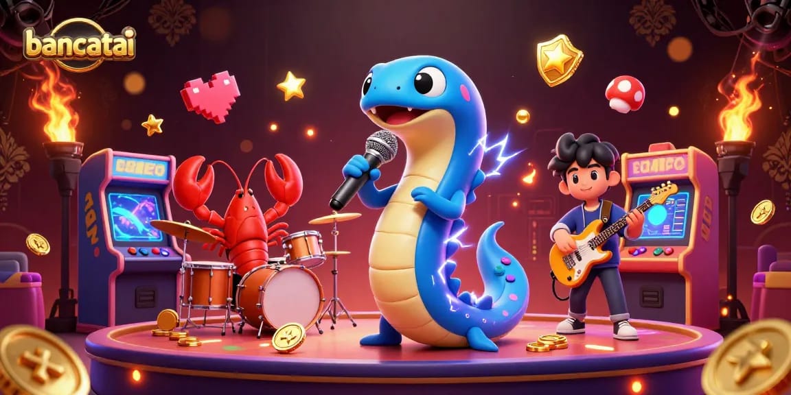 Experience lively entertainment at bancatai's underwater casino with vibrant 3D characters and gaming elements.