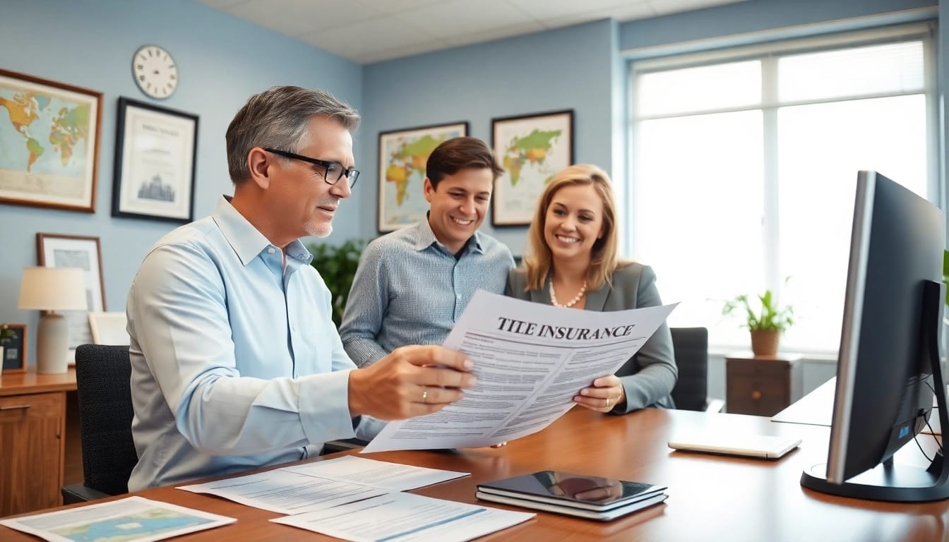 Engage with experienced professionals offering Title Insurance Services in a consultation setting.