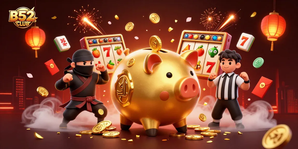 Engage in thrilling gameplay at B52CLUB with winning slots and vibrant casino elements.