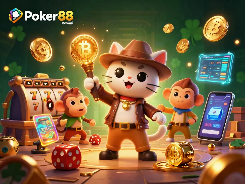 Play exciting games at Poker88 Resmi, featuring lively slot action and dynamic casino elements.