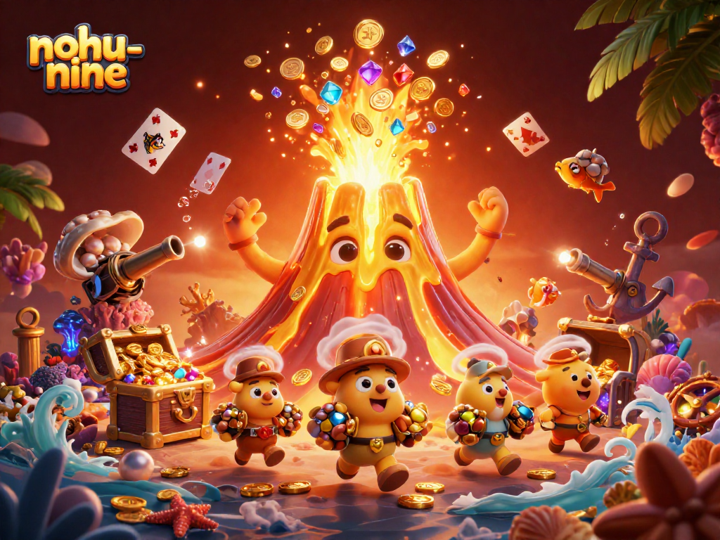 Experience thrilling gaming action with nohu-nine, featuring vibrant treasures and dynamic characters!