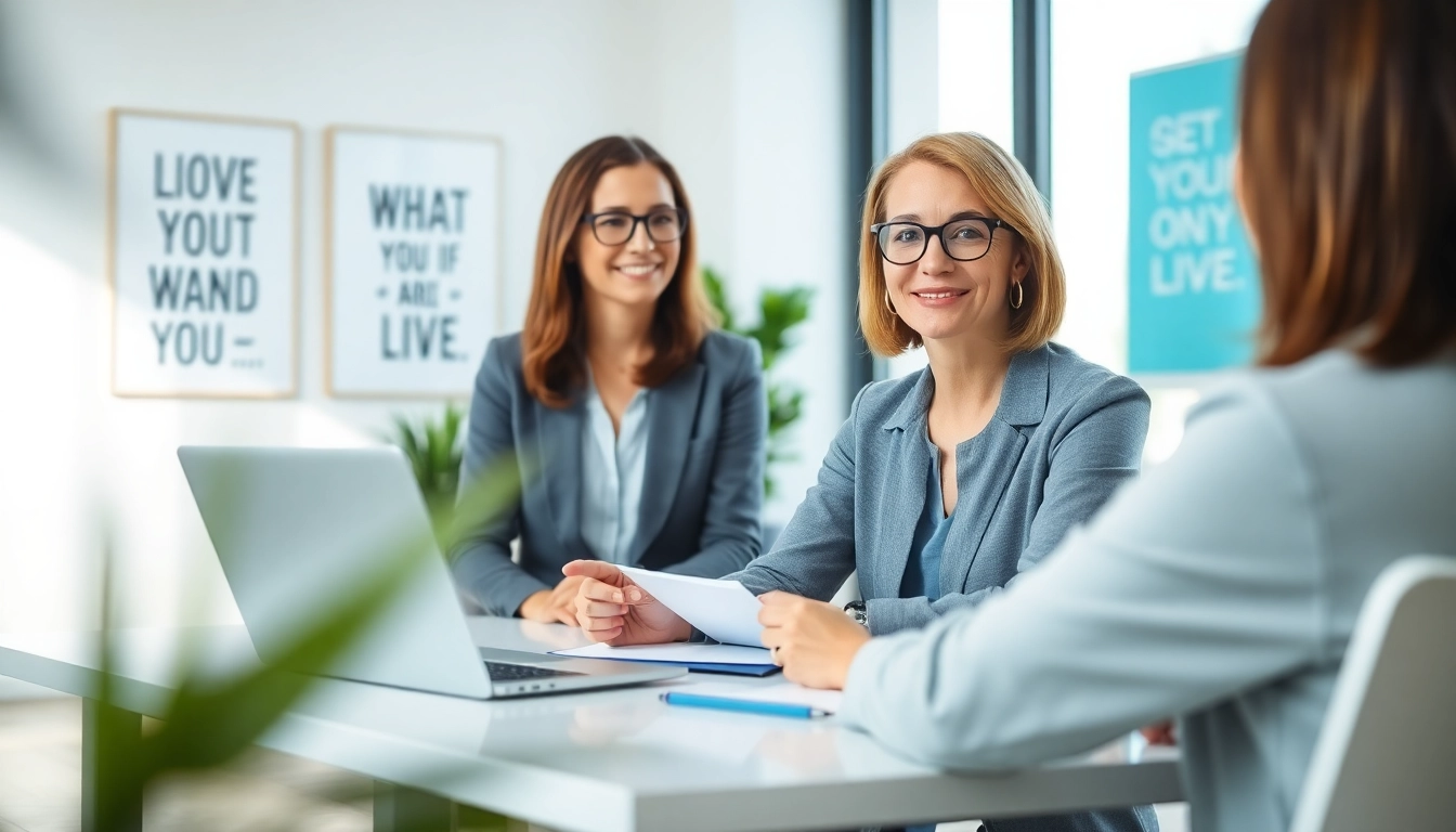 Engaging career coaching session with a professional coach, focused on client empowerment.