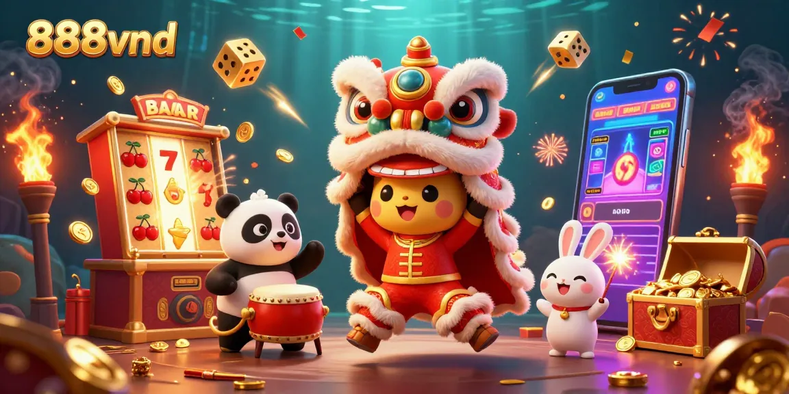 Engage with thrilling casino action at 888vnd featuring dynamic characters and a jackpot explosion.