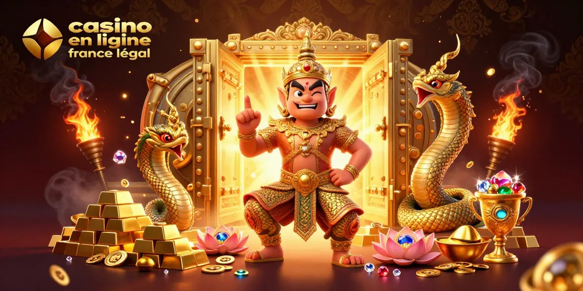 Jouer au casino en ligne France légal avec des gardiens thaïs et des trésors dorés éblouissants.
