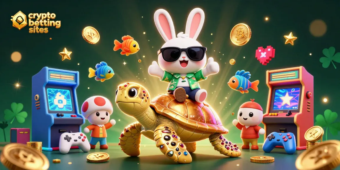 Pariez sur les sites de paris sportifs crypto avec des pièces de Bitcoin et Ethereum éparpillées autour d'une scène dynamique.