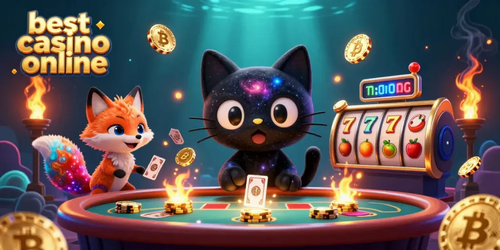 Experience the excitement of the best casino online with vibrant characters and dynamic game elements.