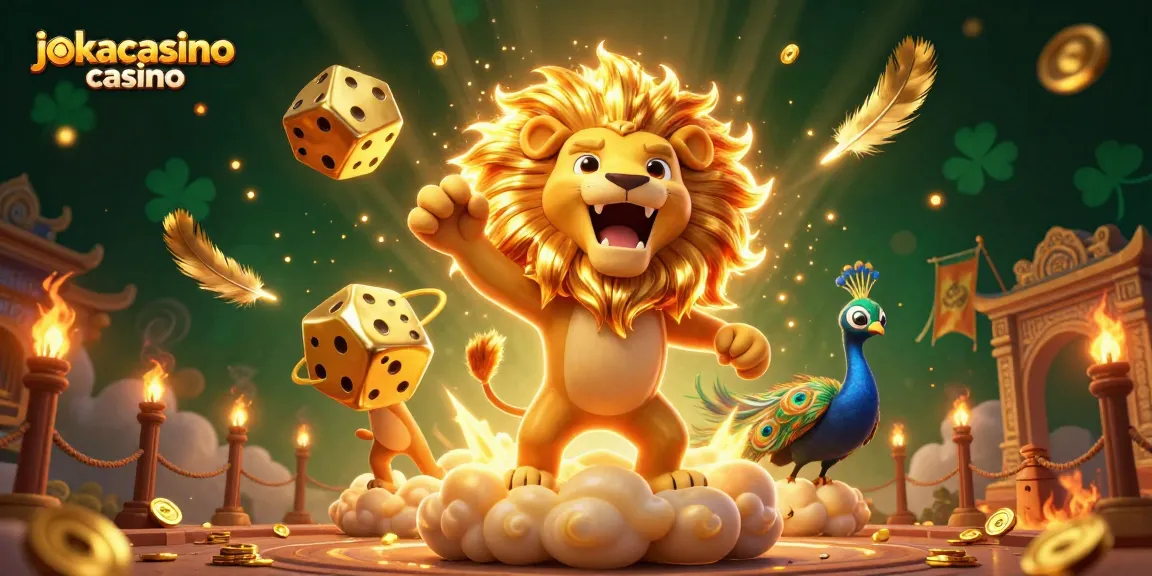 Win big at jokacasino casino with this vibrant illustration of animated high-stakes gaming.