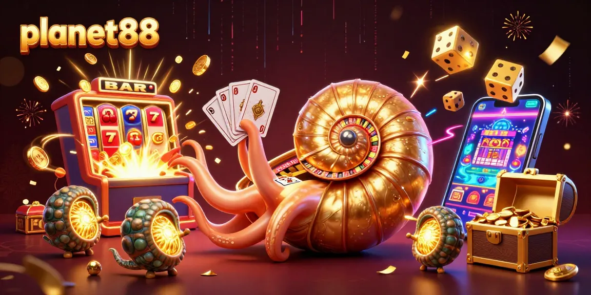 Experience the thrill of planet88 with vibrant casino elements and jackpot excitement.