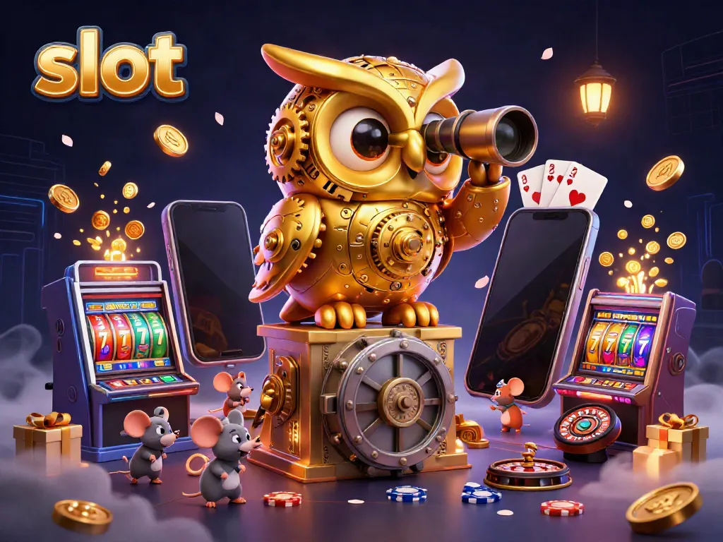 Mainkan slot dengan karakter menarik seperti burung hantu emas dan tikus di kasino yang penuh aksi.