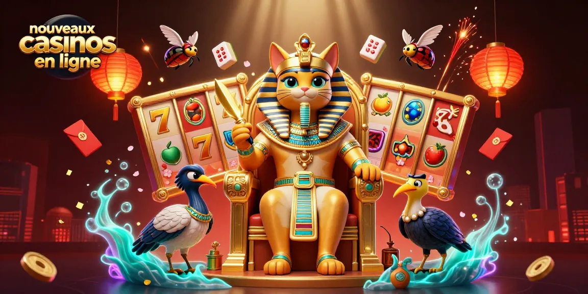 Découvrez les nouveaux casinos en ligne avec un chat pharaon et des éléments de jeux dynamiques.