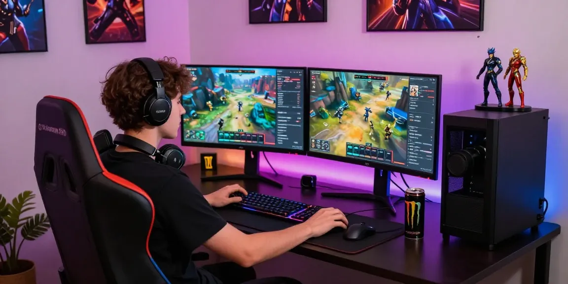 mantra88 login featured in a vibrant home gaming setup with dual monitors and RGB lighting