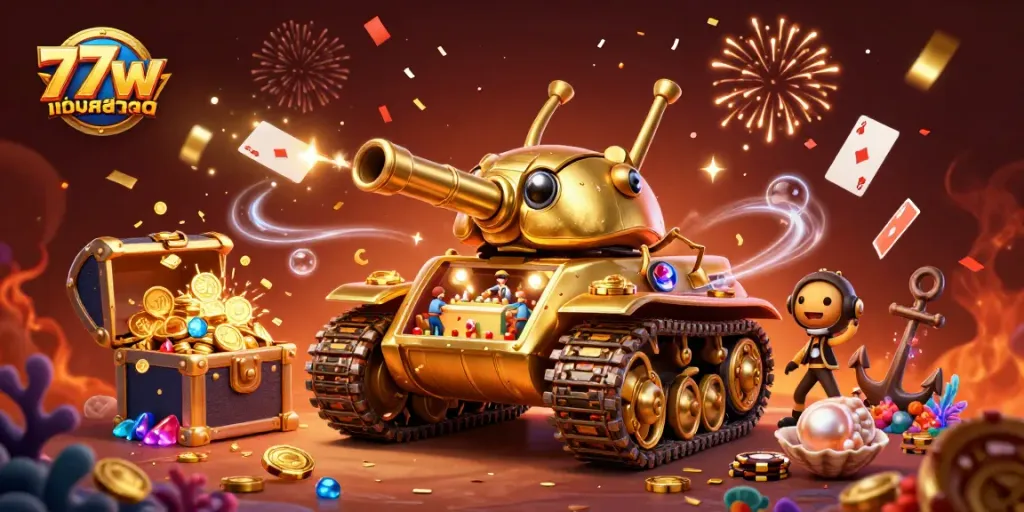Engage with thrilling action at 77w เว็บ สล็อต featuring a vibrant casino tank bursting with energy!