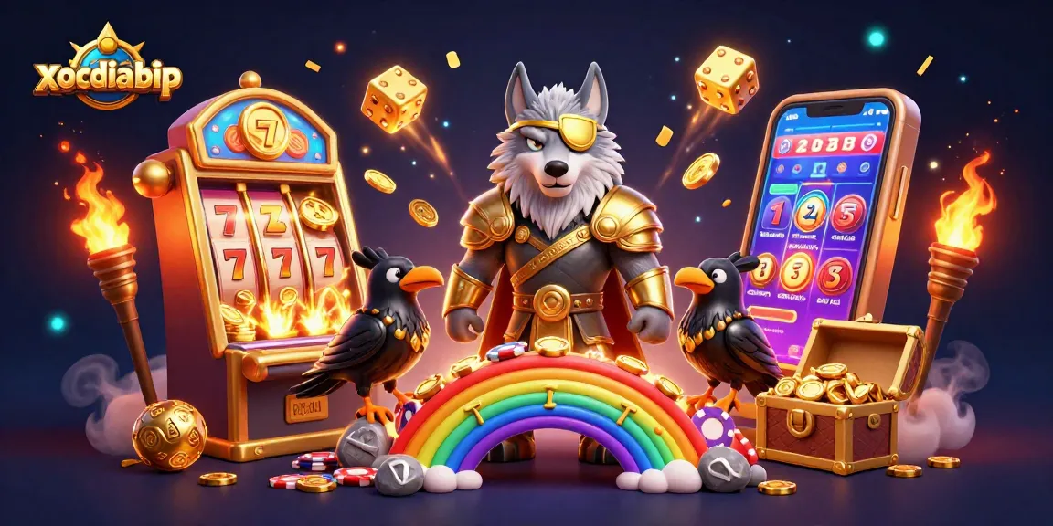 xocdiabip celebrates slot wins with a Norse-inspired illustration showcasing jackpot elements and immersive casino experience.