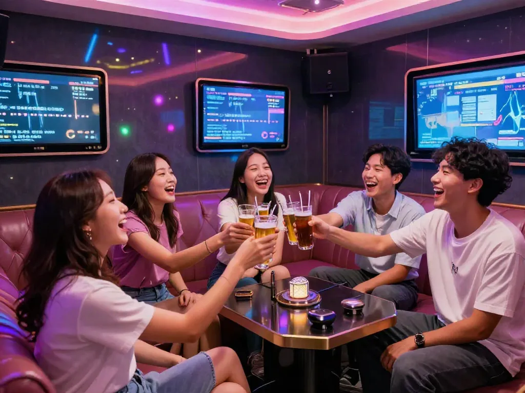 강남 달리는토끼에서 즐거운 시간을 보내는 친구들