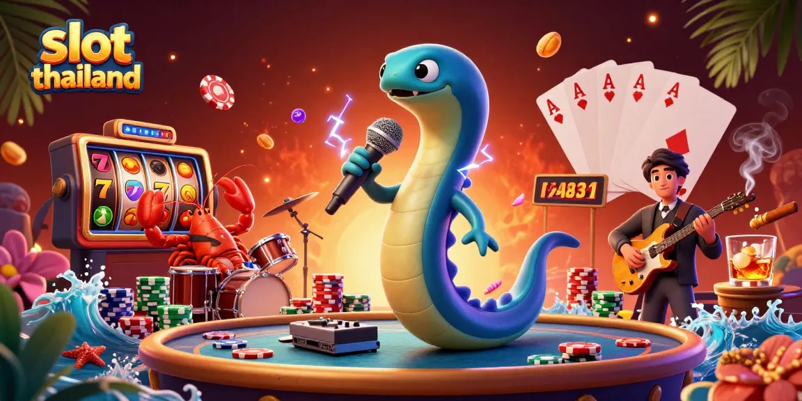 Experience the vibrant action in slot thailand with electrifying casino characters and game elements.