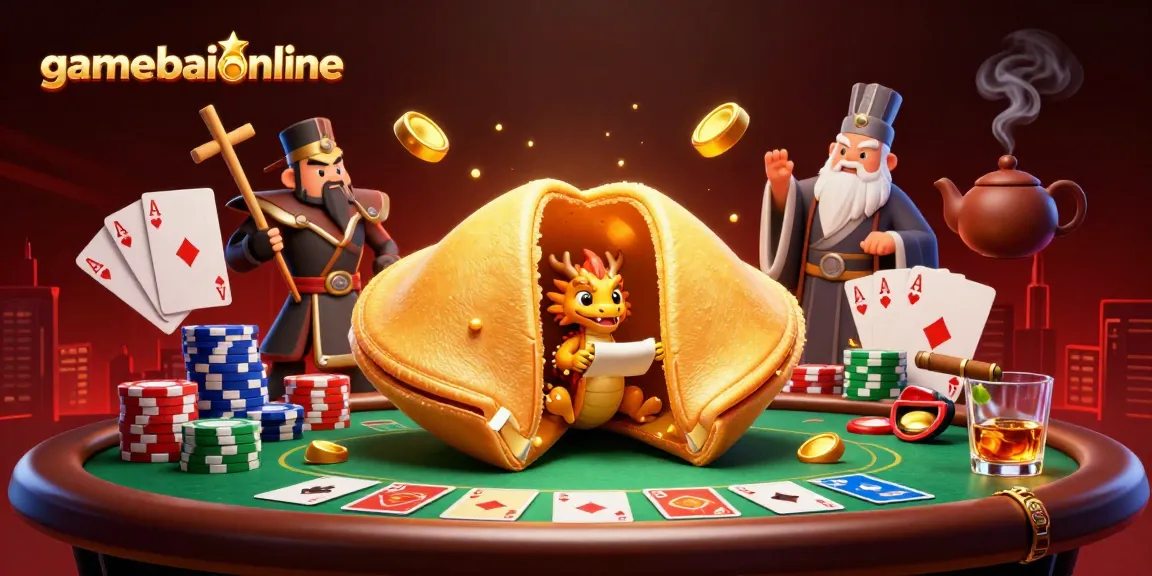 Engage with gamebaiionline's thrilling 3D casino scene featuring vibrant poker action and animated characters.