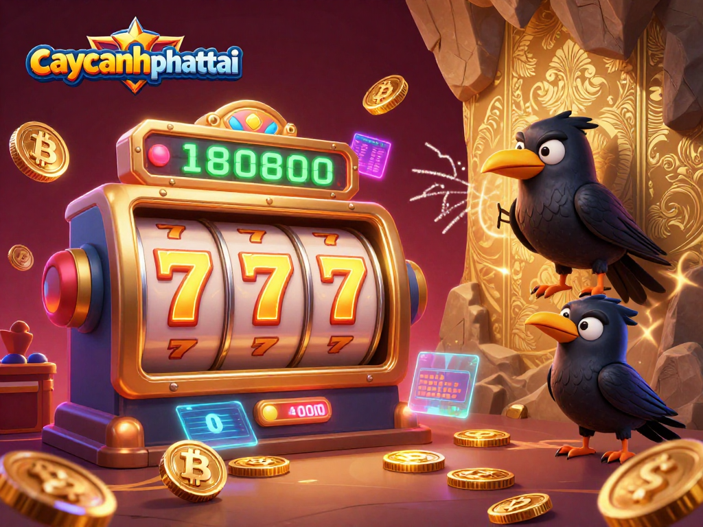 Spin reels and boost winnings in caycanhphattai's vibrant online casino experience with 3D characters and glowing coins.