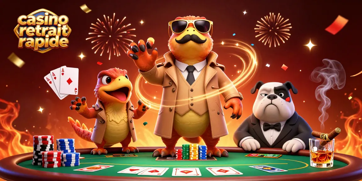 Les raptors en trench coat expérimentent le casino retrait rapide en demandant des gains instantanés.