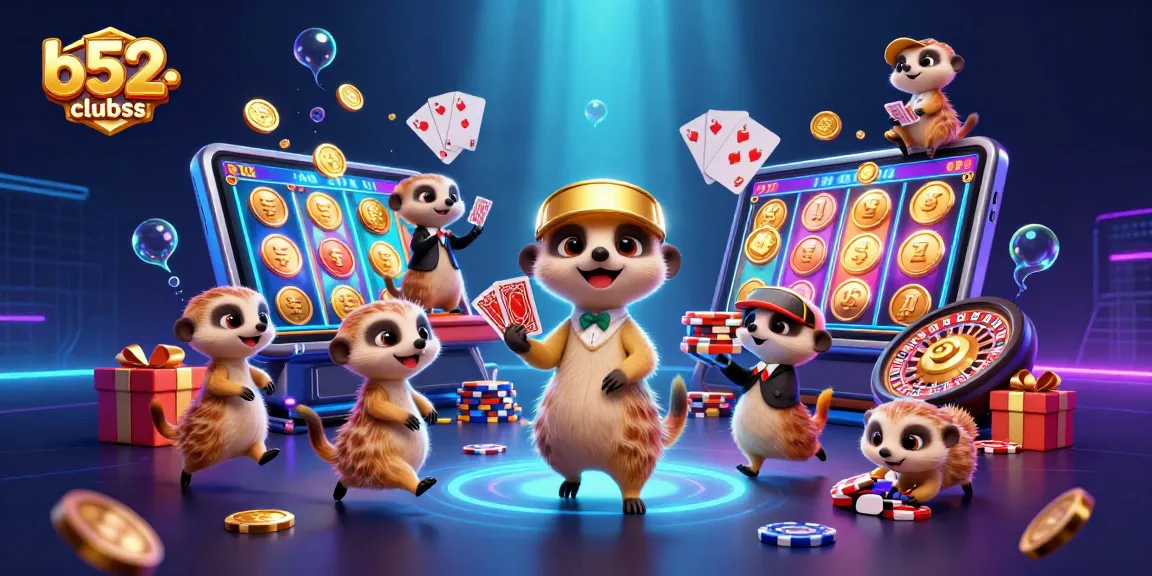B52clubss offers a lively casino atmosphere with meerkats managing a thrilling game environment.