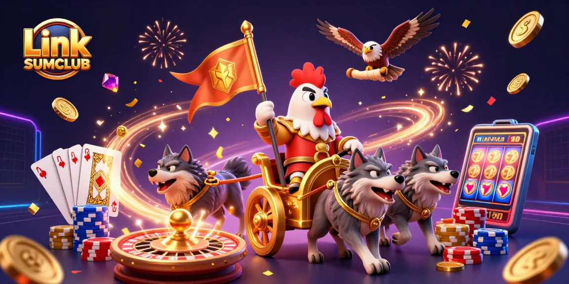 Experience the excitement of Link SUMCLUB with dynamic 3D characters and casino elements!