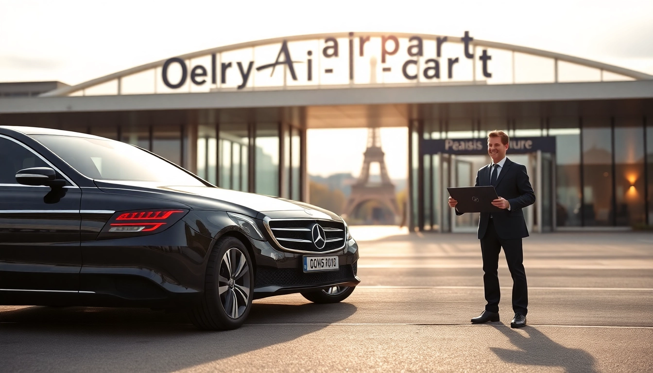 Efficient Orly Airport to Paris Transfer with professional driver ready to assist.