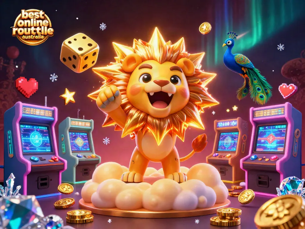 Experience the best online roulette Australia with vibrant characters and dynamic casino elements.