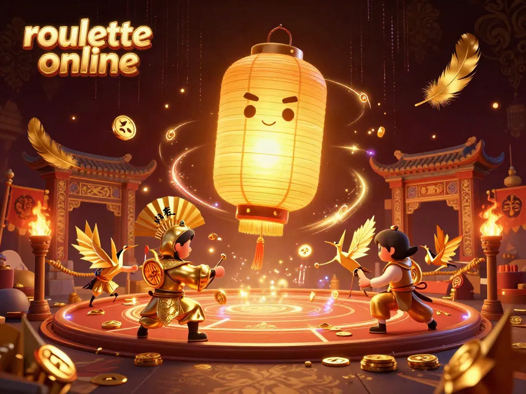 Engage in thrilling roulette online with vibrant characters and casino elements in a magical 3D scene.