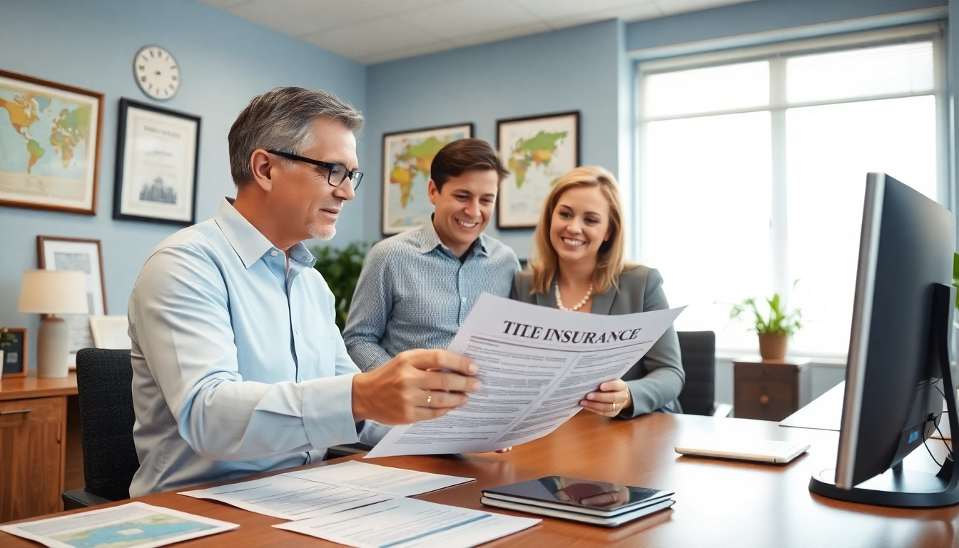 Engage with experienced professionals offering Title Insurance Services in a consultation setting.
