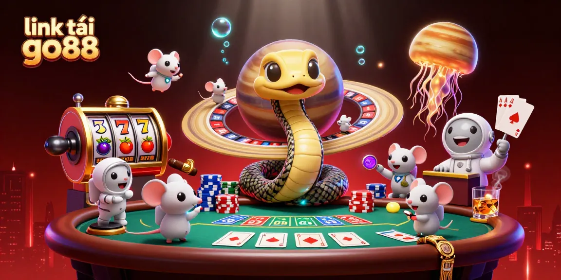 Join the excitement with link tải go88 as tiny astronaut mice place bets on a cosmic roulette.