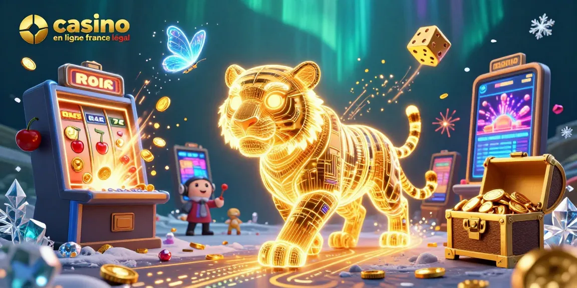 Le casino en ligne France légal offre une magie numérique avec un tigre lumineux et des machines à sous.