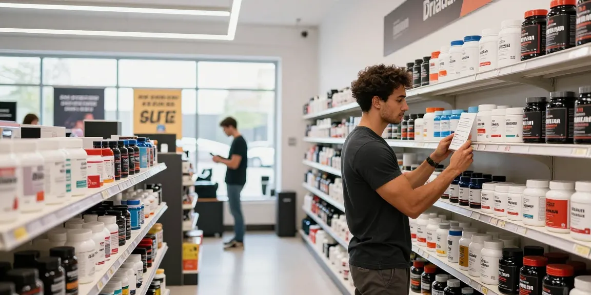 Driada Shop showcasing quality anabolic steroids and wellness products in a bright e-commerce retail environment.