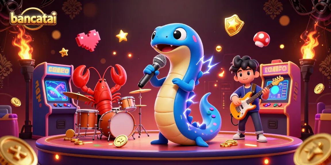 Experience lively entertainment at bancatai's underwater casino with vibrant 3D characters and gaming elements.