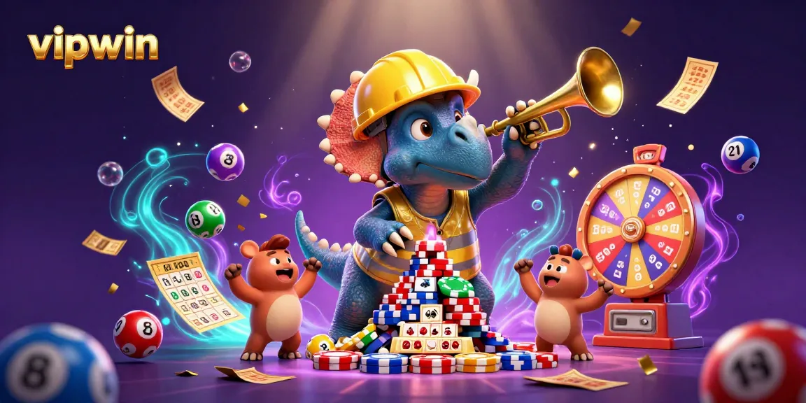 Engage in thrilling gameplay with vipwin’s colorful lottery elements and cheerful characters.