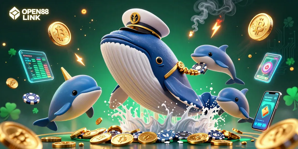 Engage in thrilling games with OPEN88 LINK, showcasing a vibrant 3D casino scene.
