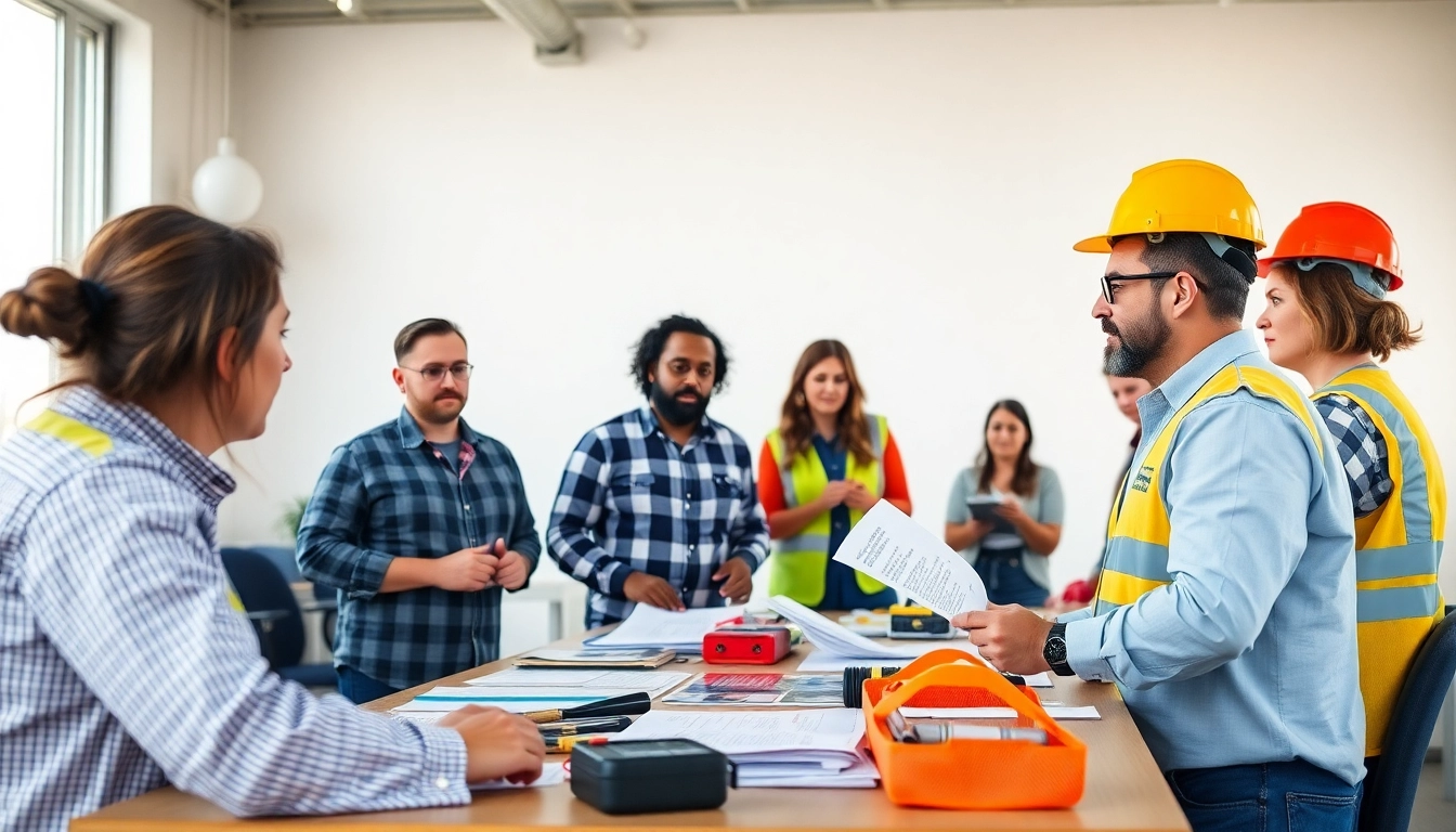 Engaged participants in OSHA safety training Colorado, demonstrating focus and teamwork.
