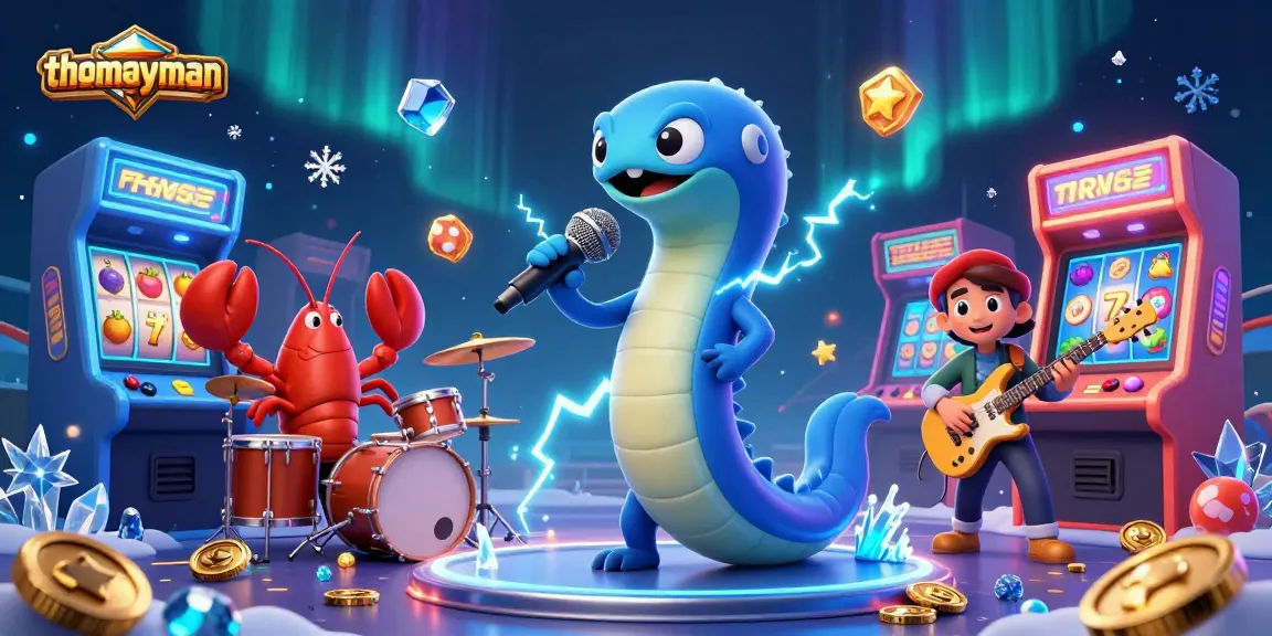 Join thomayman in an electrifying casino showdown with a DJ eel and his sea band!