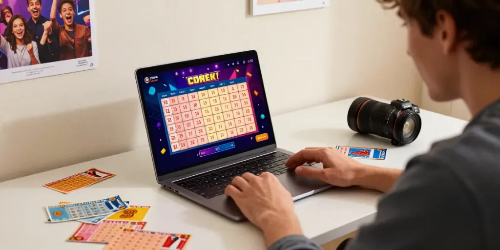 Exciting online gambling moment at https://plustoto4dbigwin.uk.com with colorful lottery results.