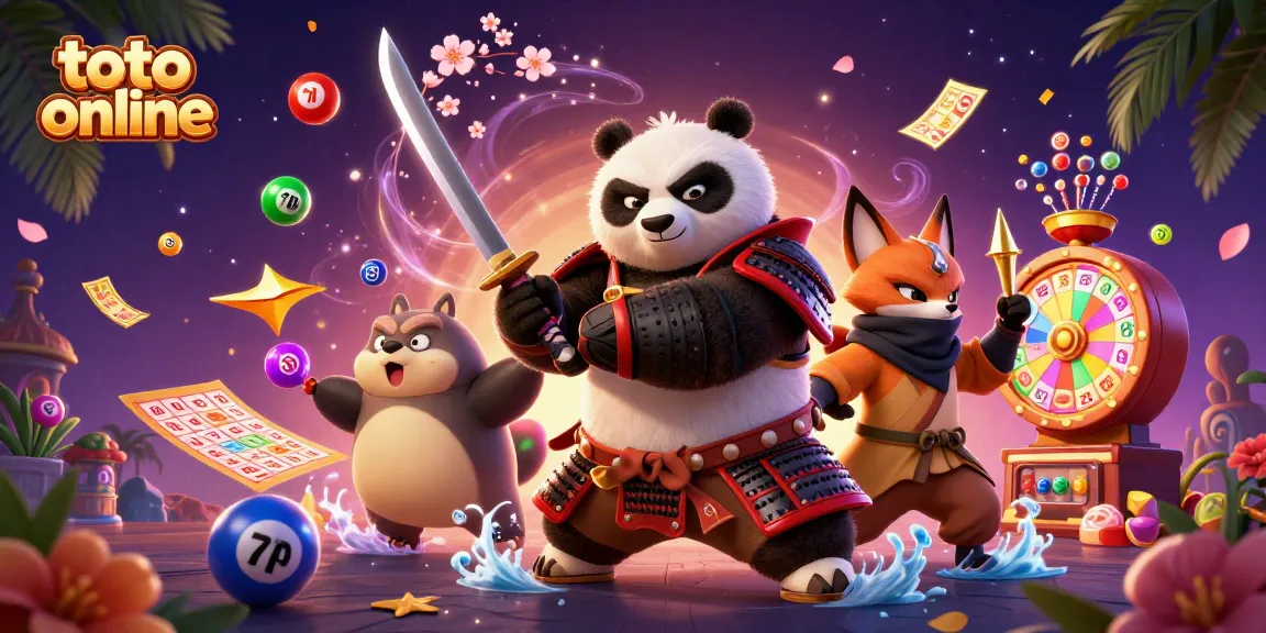 Mempersembahkan toto online dengan ilustrasi kasino fantastis dari panda samurai, rubah ninja, dan tanuki sihir.
