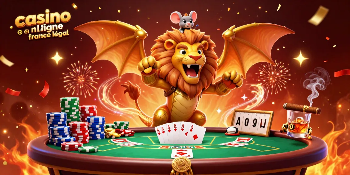 Jouez sur un casino en ligne légal en France avec cette scène dynamique d'une chimère et d'un jockey.